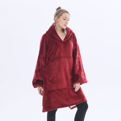 Wohndecke Extra große, Flanell, mit Tasche, günstig online kaufen