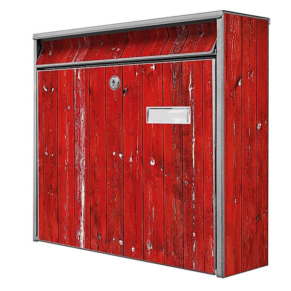 Banjado Briefkasten Silber 36.2x32.2x10cm Groß / Inkl. Montagematerial & 2 günstig online kaufen