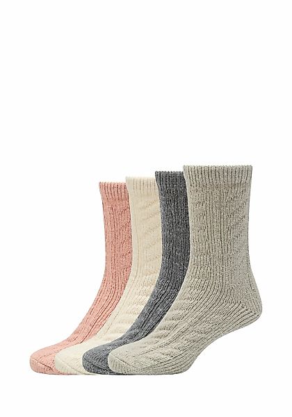 s.Oliver Socken "warm & cozy" 4 Paar tlg. mit elastischem Bund günstig online kaufen