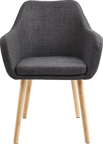 SalesFever Armlehnstuhl "Komfortabler Esszimmerstuhl mit Stil" () Stuhlbein günstig online kaufen