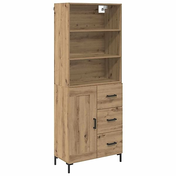 vidaXL Highboard Artisan-Eiche 69,5 x 34 x 180 cm Holzwerkstoff 3415847 günstig online kaufen