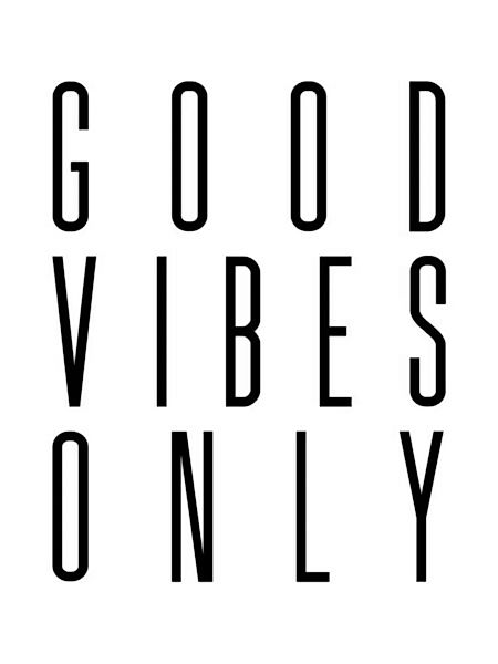 Poster / Leinwandbild - Good Vibes Only No6 günstig online kaufen