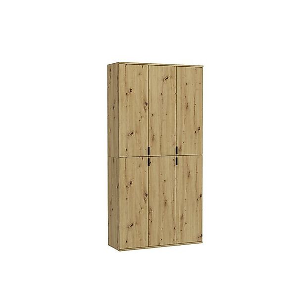 furnling Garderobenschrank Professor Breite 91 cm, 6 Türen, Aufbewahrungssc günstig online kaufen