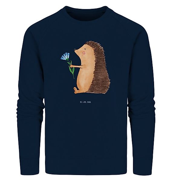 Mr. & Mrs. Panda Longpullover Igel Blumen Größe XL - French Navy - Geschenk günstig online kaufen