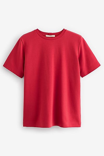 Next T-Shirt Schweres T-Shirt mit Rundhalsausschnitt günstig online kaufen