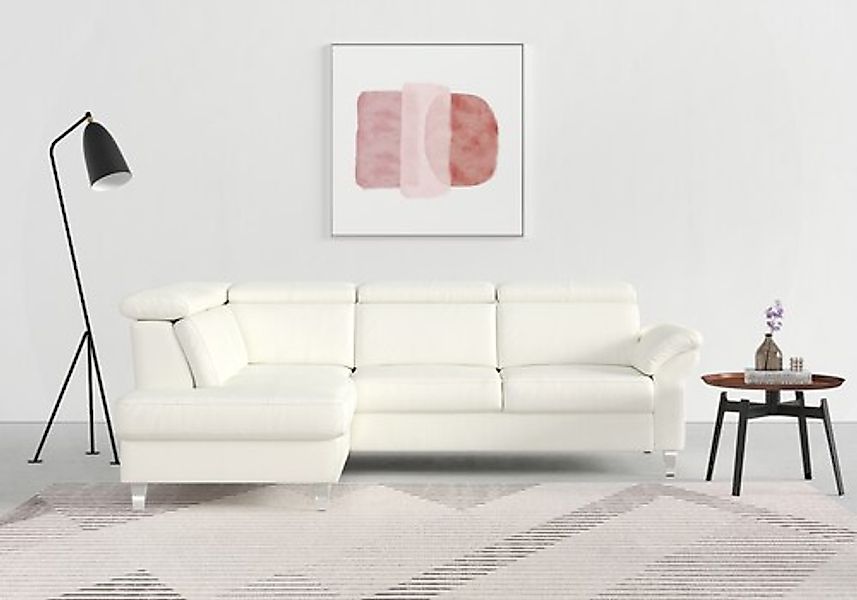 sit&more Ecksofa »Arngast L-Form« inklusive Kopfteilverstellung und Federke günstig online kaufen