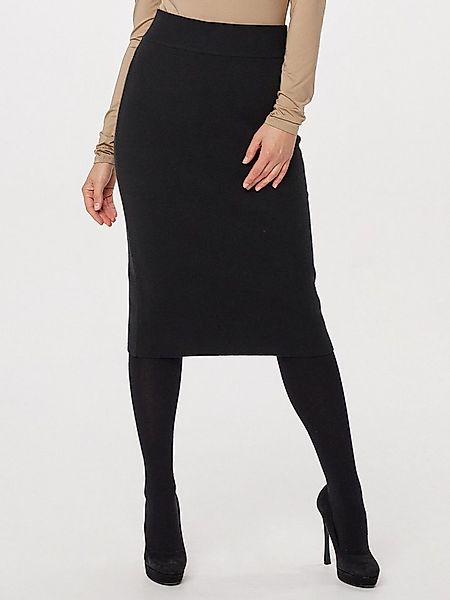 PUNTO & FILO Bleistiftrock Eleganter Bleistiftrock in Midi-Länge Figurbeton günstig online kaufen