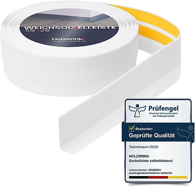 HOLZBRINK Sockelleiste HOLZBRINK selbstklebend PVC 50x20mm, 1 m, L: 100 cm, günstig online kaufen