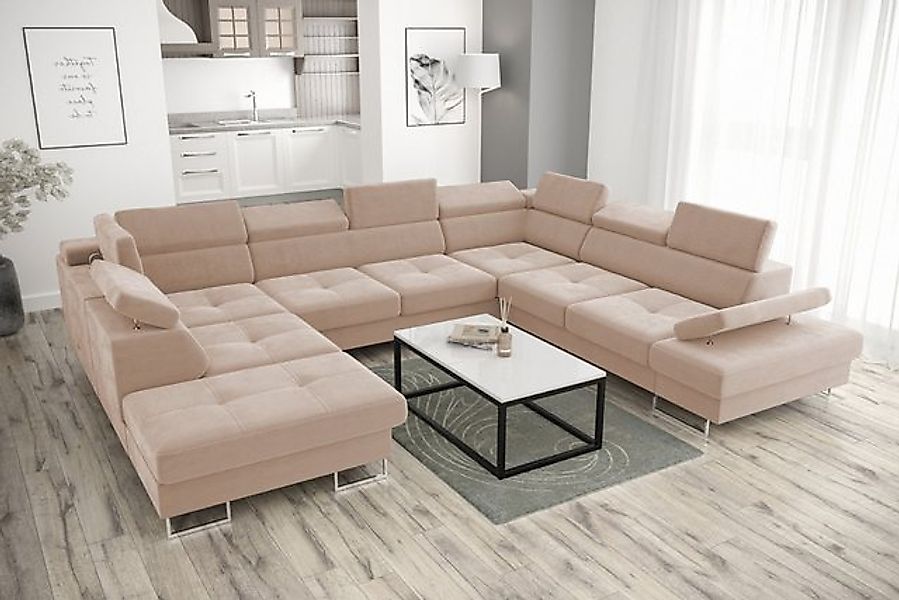 Friderik-EU Ecksofa GALAXY MAX I Ecksofa mit Schlaffunktion, 280x350x225 cm günstig online kaufen