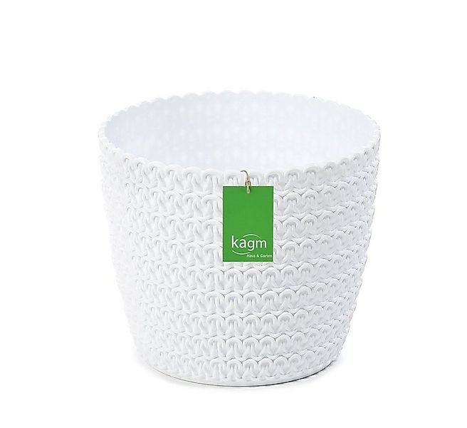 KAGM Blumentopf Übertopf Pflanztopf Strickstruktur sehr dekorativ günstig online kaufen