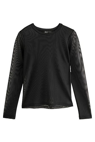 Next Langarmshirt Langarmshirt in Mesh-Optik (1-tlg) günstig online kaufen