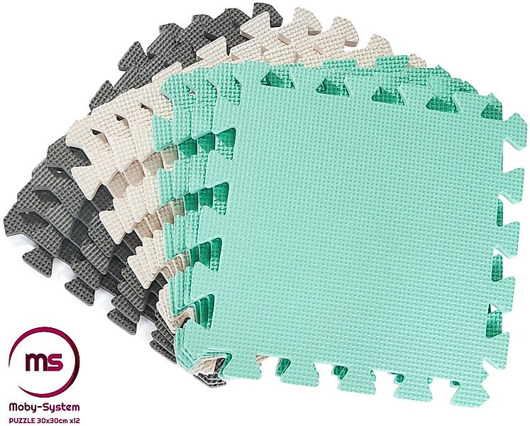 Moby-System Spielmatte Schaumstoffpuzzle 12-tlg., 120 x günstig online kaufen