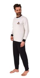 Normann Pyjama Langer Herren Frottee Schlafanzug günstig online kaufen
