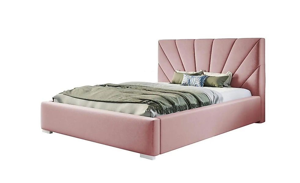 Polsterbett mit Stauraum Slough ¦ rosa/pink ¦ Maße (cm): B: 140 H: 104 Bett günstig online kaufen