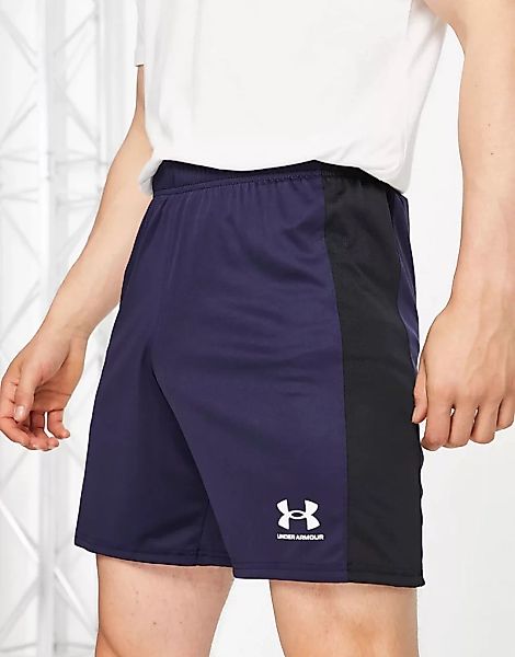 Under Armour – Football Challenger – Strick-Shorts in Marineblau günstig online kaufen