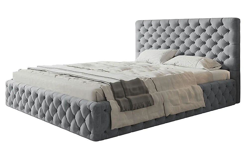 Polsterbett mit Stauraum Silfield ¦ silber ¦ Maße (cm): B: 174 H: 95 Betten günstig online kaufen