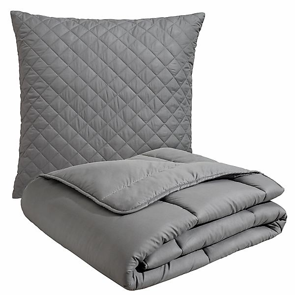 OTTO home Microfaserbettdecke + Microfaserkissen "Alevi Spar Set, Decke + K günstig online kaufen