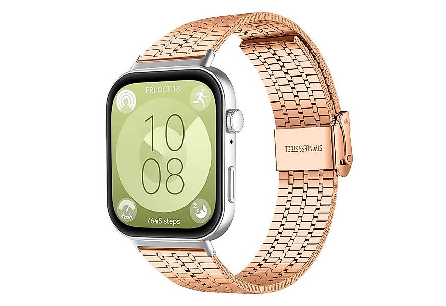 Wigento Smartwatch-Armband Für Huawei Watch Fit 4 Pro / Fit 4 / Fit 3 Edels günstig online kaufen