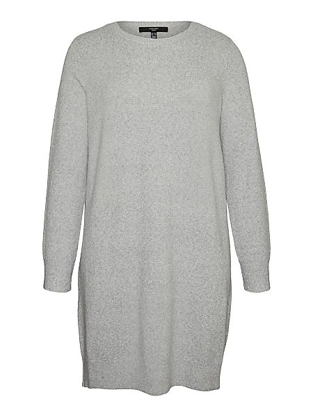 VERO MODA Gestricktes Mini Kleid Damen Grau günstig online kaufen