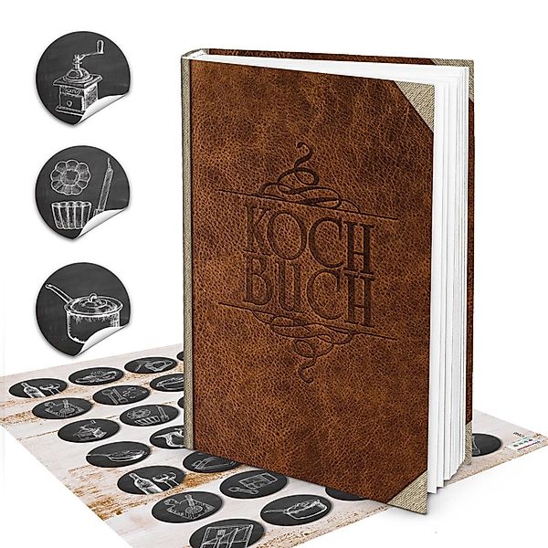 Logbuch-Verlag Dekofigur Rezeptbuch Geschenk-Set DIN A4 günstig online kaufen