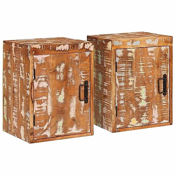 vidaXL Nachttisch 2 Stk Braun 35 x 33 x 48 cm Massivholz 4016727 günstig online kaufen