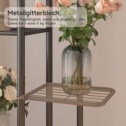 OSTWOLKE Blumenständer Metall Pflanzenständer Pflanzentreppe Blumentreppe günstig online kaufen