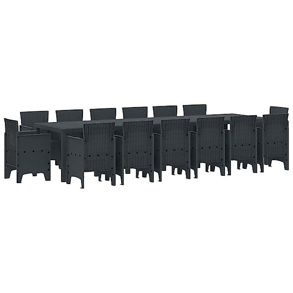 vidaXL Gartenlounge-Set Garten Essgruppe 15 pcs günstig online kaufen