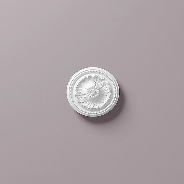 NOEL & MARQUET NMC R5 ARSTYL Rosette Zierelement 40 cm 40 cm x 5,3 cm Weiß günstig online kaufen