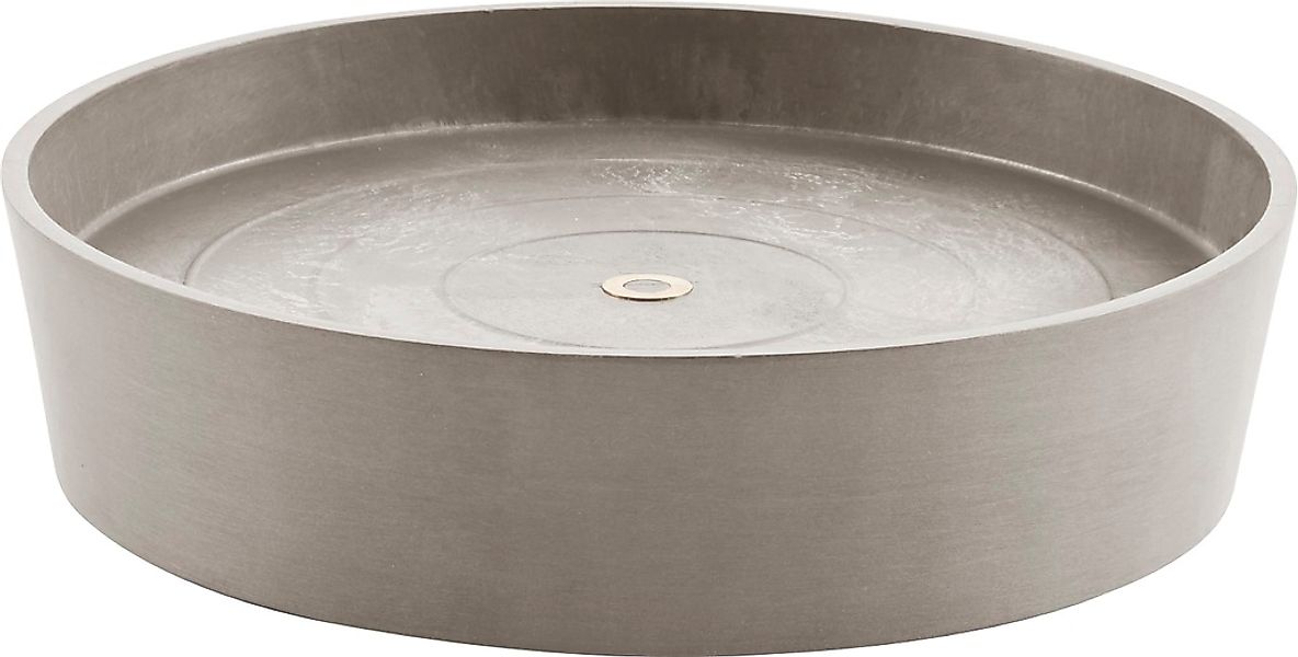 ECOPOTS Blumentopfuntersetzer "SAUCER WHEELS Taupe", BxTxH: 34,1x34,1x9 cm günstig online kaufen