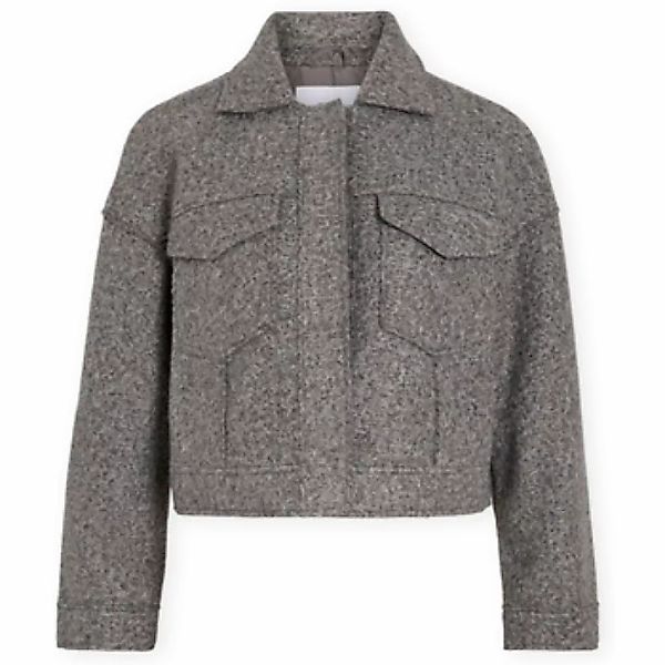 Vila  Damenmantel Franca Jacket - Medium Grey Melange günstig online kaufen