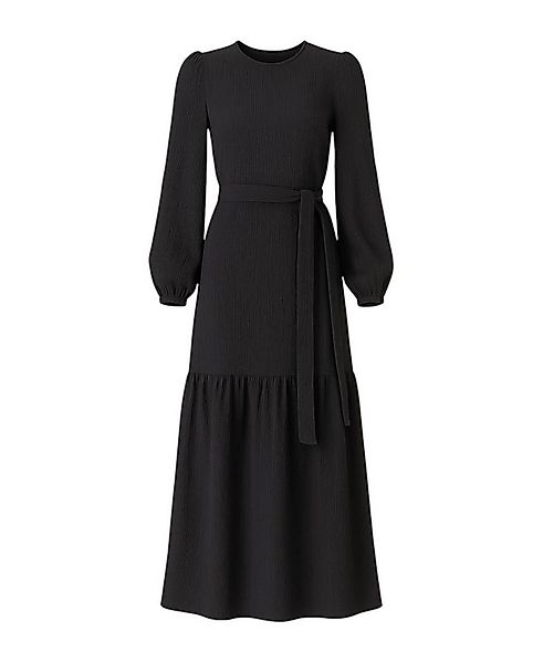fashionshowcase Maxikleid Damen Crinkle Kleid mit Gürtel, Ballonärmel, 140  günstig online kaufen