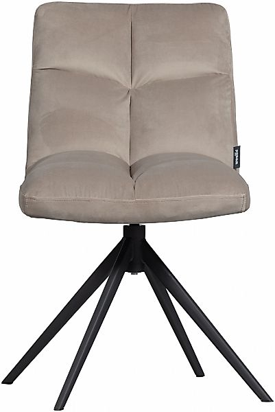 WOOOD Drehstuhl "Vinny", Samt, mit Drehfuß, Breite 48 cm günstig online kaufen