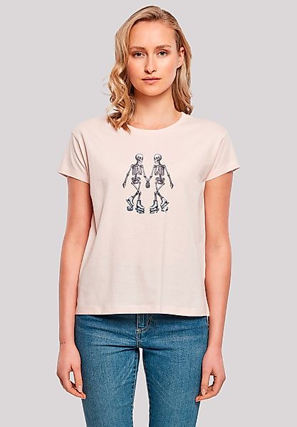 F4NT4STIC T-Shirt "Skelettpaar Eislaufen Valentinstagsgeschenk", Premium Qu günstig online kaufen