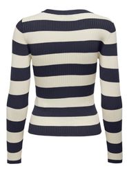 JACQUELINE de YONG Strickpullover Gestreift Langarm günstig online kaufen