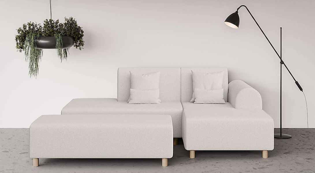 OTTO home Ecksofa "Suyala" L-Form mit Hocker günstig online kaufen