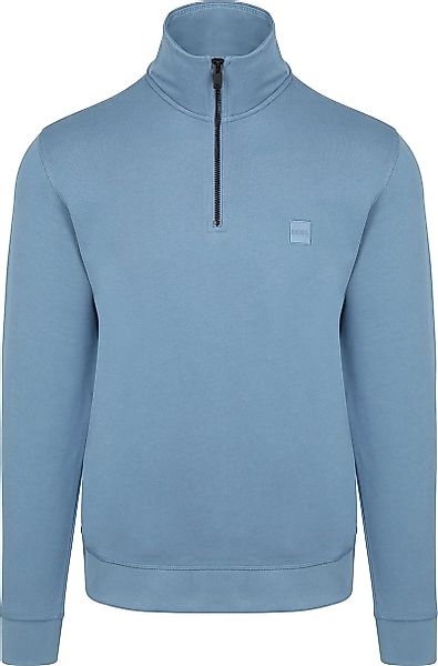 BOSS Zetrust Halfzip Pullover Blau - Größe XL günstig online kaufen