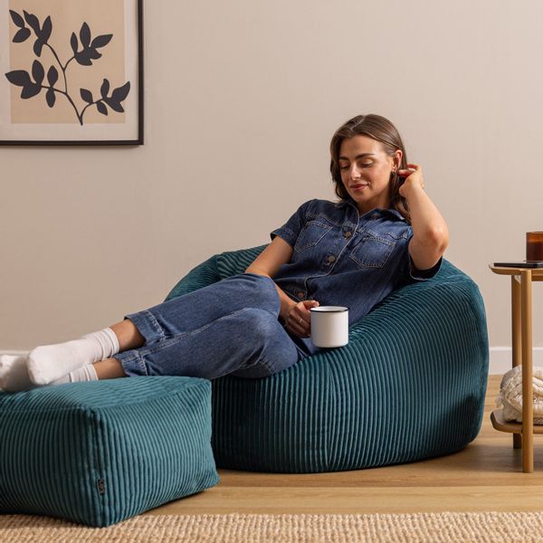 icon Sitzsack Erwachsene XXL mit Hocker günstig online kaufen