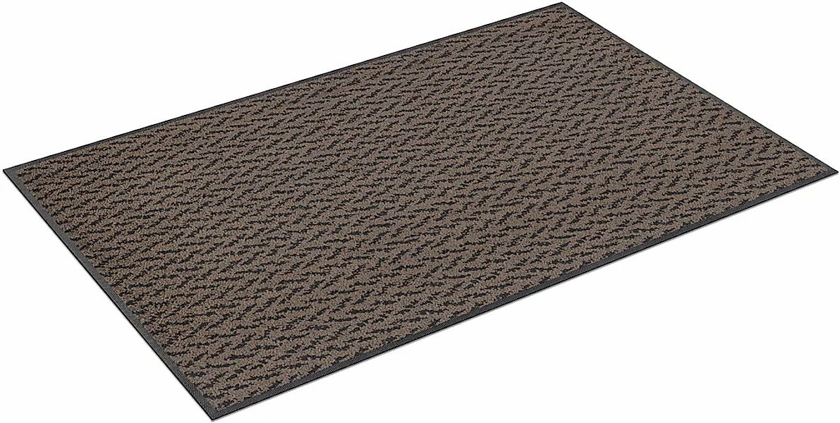 wash+dry by Kleen-Tex Teppich "Duo Mocha" rechteckig 9 mm Höhe rutschhemmen günstig online kaufen