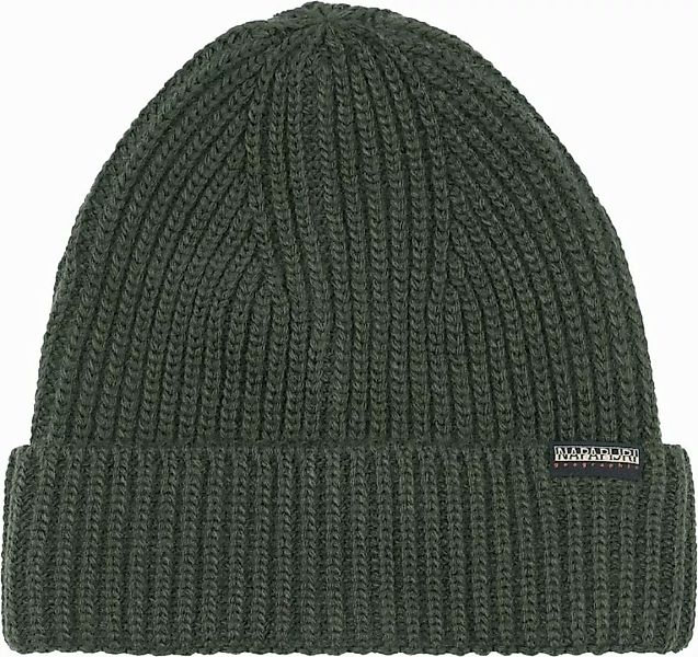 Napapijri Foli Beanie Mütze Dunkelgrün - günstig online kaufen