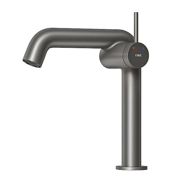 Emke Wasserhahn Bad 222 x 200 x 76 mm Anthrazit Matt Wasserhahn Waschtischa günstig online kaufen