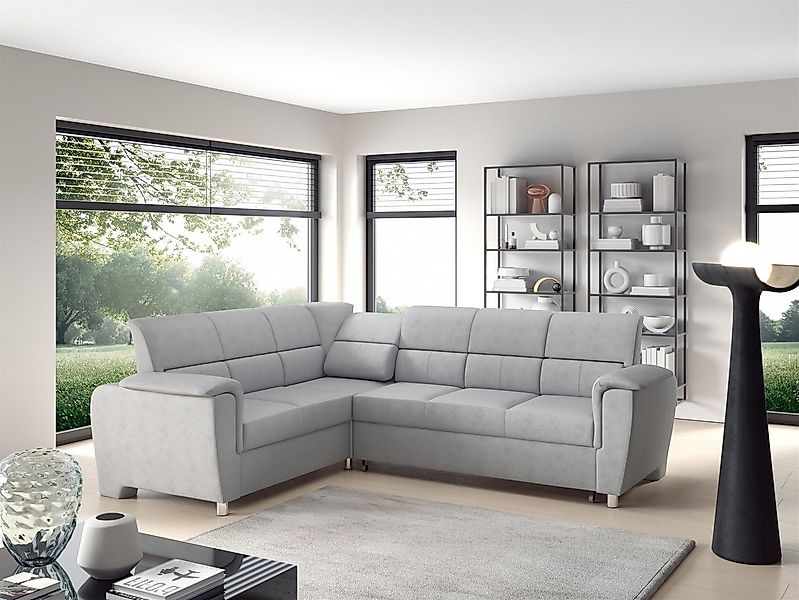 Fun Möbel Ecksofa Schlafsofa Sofa SALVADOR Stoff Texas, Bettkasten, mit Rel günstig online kaufen