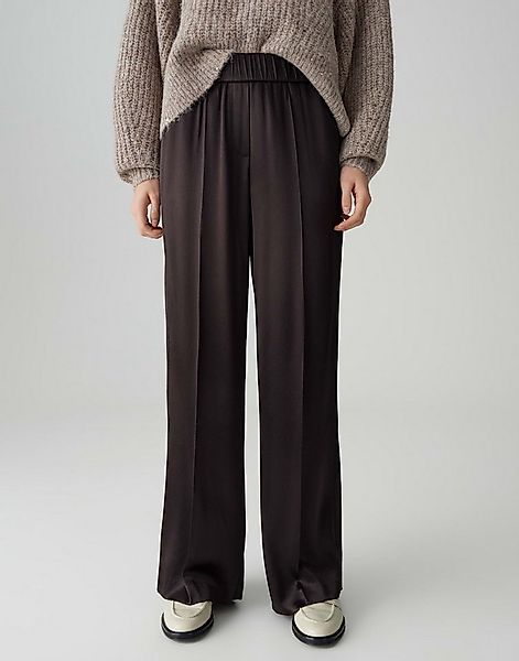 OPUS PANTS Palazzohose MUCIA SHINE Wide aus soft schimmernden Satin günstig online kaufen