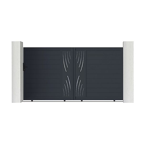 Casanoov Schiebetor 3M Veleta H 180Cm & Gartentür 1M Veleta H 180Cm Alumini günstig online kaufen