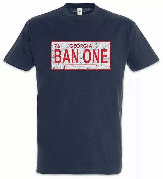 Urban Backwoods Print-Shirt Ban One Sign License Plate Herren T-Shirt Smoke günstig online kaufen