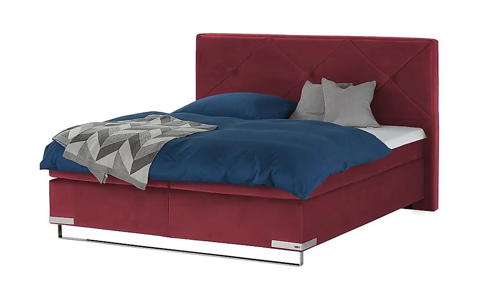 Musterring Boxspringbett Standardversion Dubai  ¦ rot ¦ Maße (cm): B: 177 H günstig online kaufen