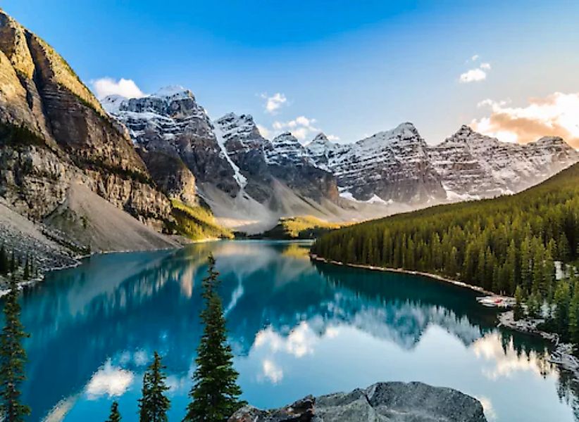 Papermoon Fototapete »Moraine Lake Rocky Mountains« günstig online kaufen