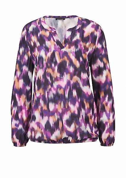 GOLDNER Klassische Bluse "Kurzgröße Bluse" Tunika-Ausschnitt günstig online kaufen