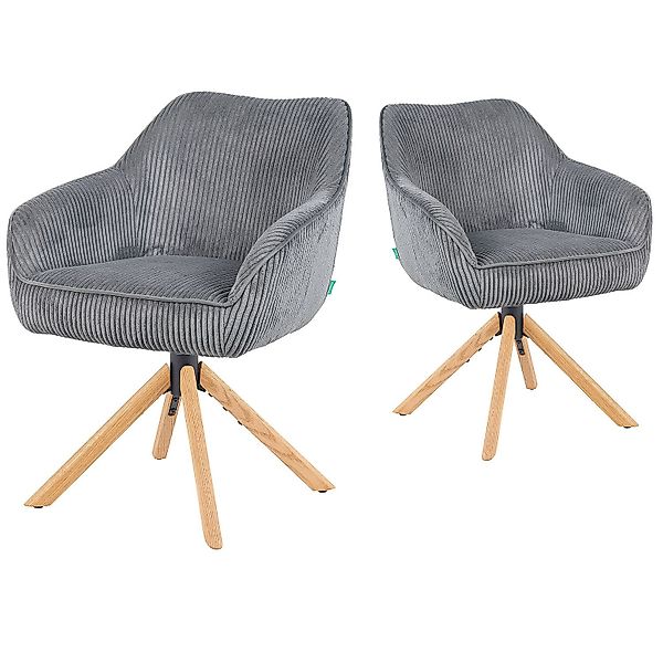 DUBI Möbel Polsterstuhl Mika-Luis 2er-Set, Federkern, günstig online kaufen