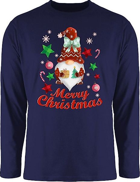 Shirtracer Rundhalsshirt Weihnachtlicher Wichtel I Weihnachtsmotiv I Merry günstig online kaufen