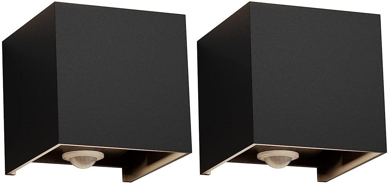 KUKAK LED Außen-Wandleuchte, LED fest integriert, Tageslichtweiß, einstellb günstig online kaufen